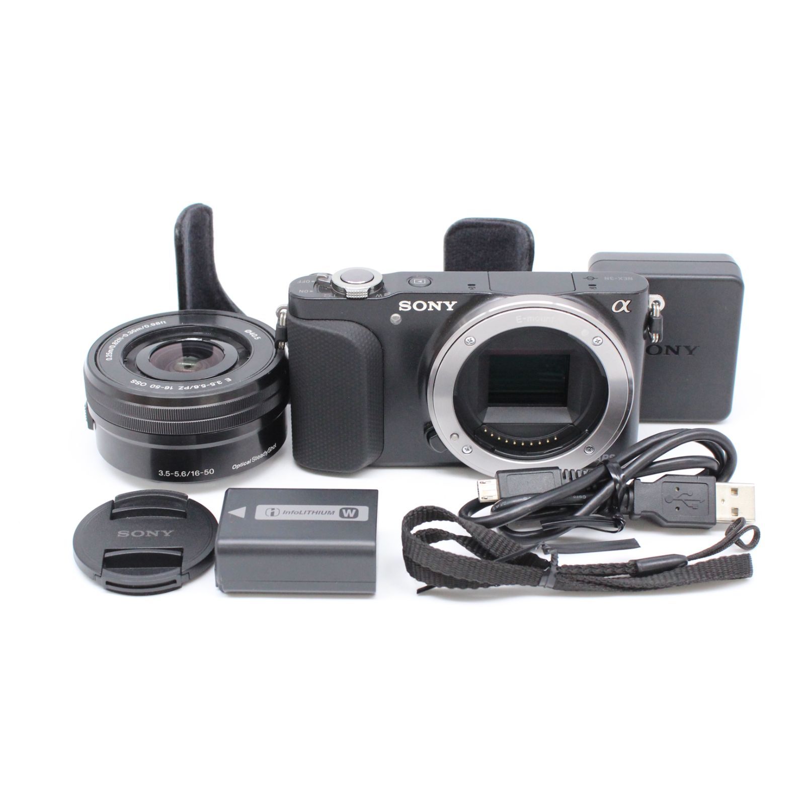 ボディ極美品 純正ボディケース付き□美品□ SONY NEX-3N パワーズーム 