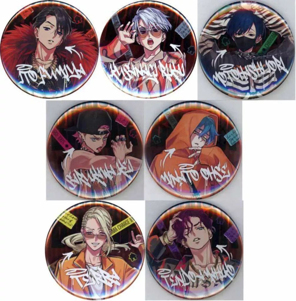 カリスマ本橋依央利 メタリック缶バッジ RAP BATTLE BREAKver