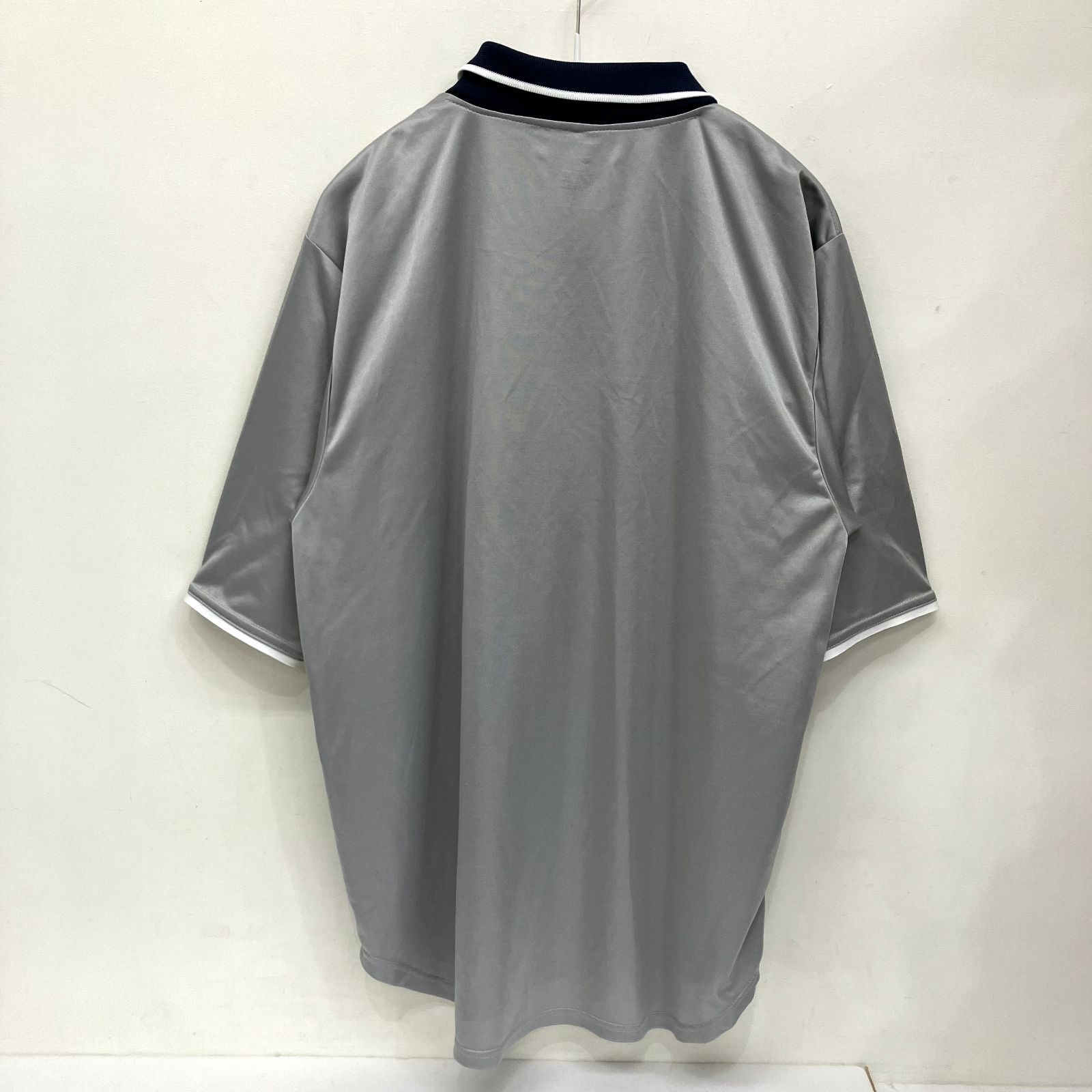 パリサンジェルマン サッカー ゲームTシャツ ユニホーム NIKE ナイキ Lサイズ イギリス製 ポロシャツ 襟付き ワッペン グレー ネイビー
