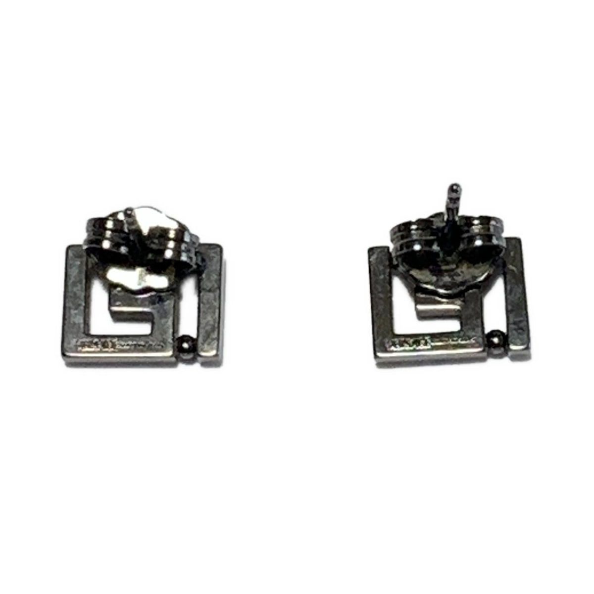 VERSACE ヴェルサーチ ピアス - ダークシルバー