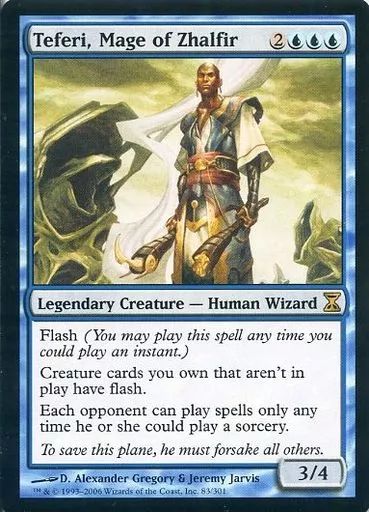 中古】マジックザギャザリング 83/301[R]：【TSP】Teferi Mage of