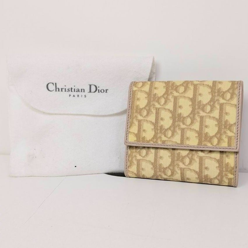 Christian Dior ディオール トロッター 折り 長財布 Christian Dior トロッター サドル 長財布 花柄刺繍