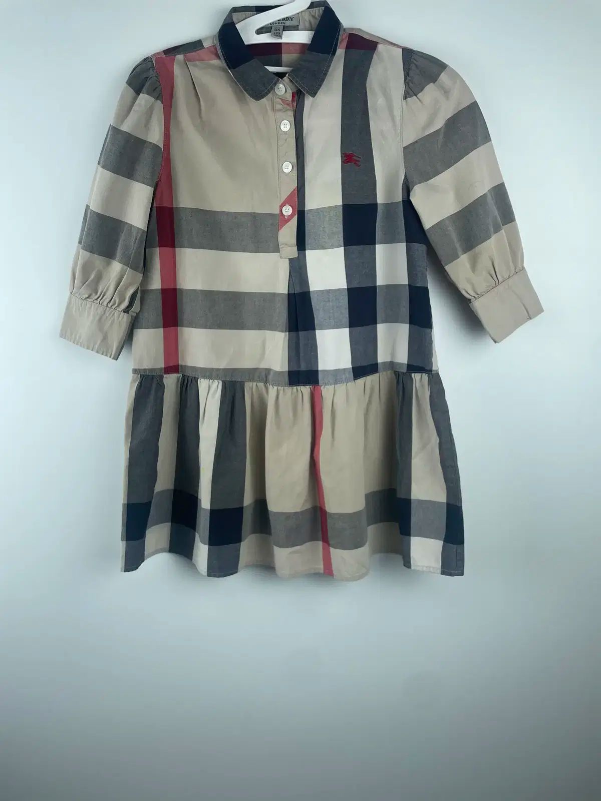 キッズ服(100cm~) BURBERRYノバチェック 半袖ワンピース 14Y