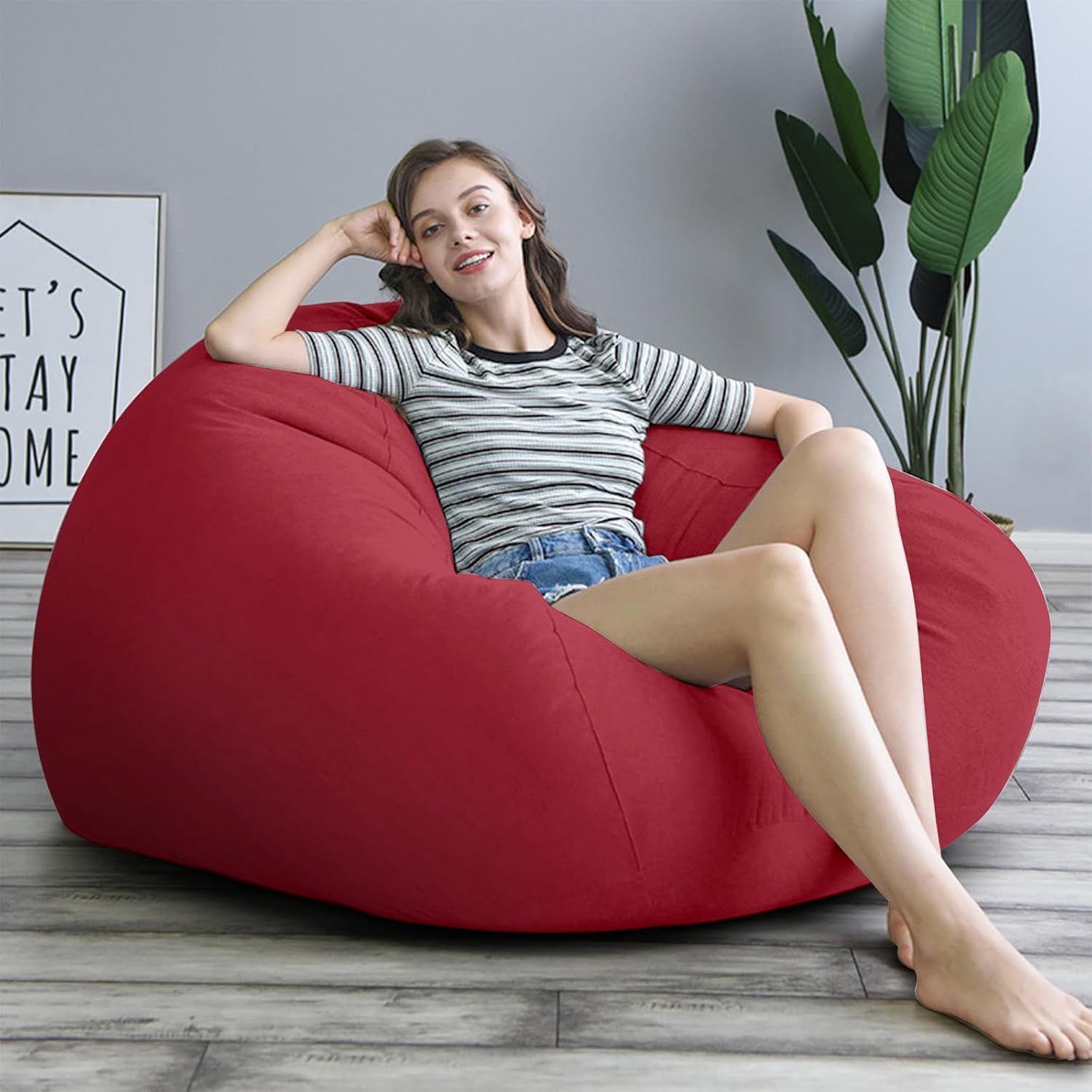 JPHomezy ビーズクッション ビーズクッション特大70*60cm けんこう