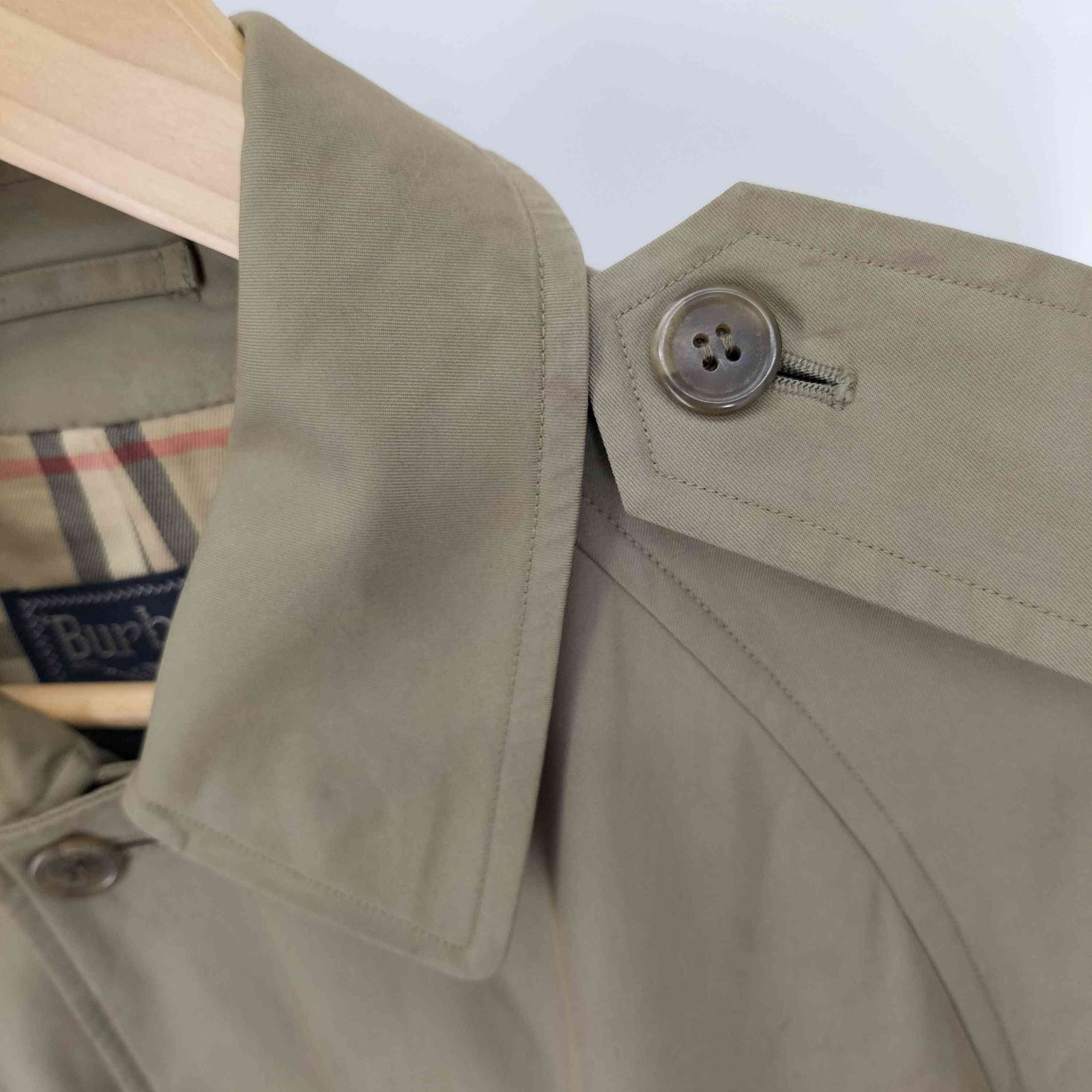 バーバリーズ BURBERRYS 90S 裏地ノバチェック ベルテッド エポレット