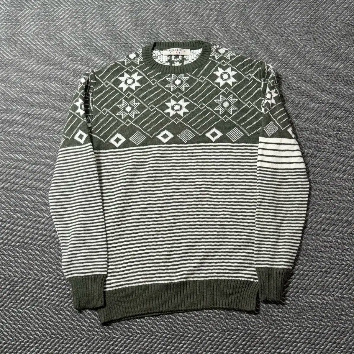 まとめ出品 マヌエリッツ italy manuel ritz ノルディック ニット セーター （ 105