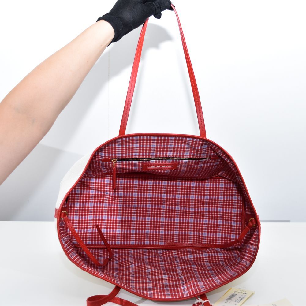マルニ バッグ メンズ トートバッグ 刺繍 キャンバス SHMP0113U0 マルニ バッグ メンズ トートバッグ 刺繍 ロゴ キャンバス
