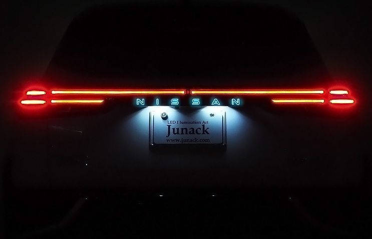 M s 日産 ノート オーラ オーラニスモ オーテック 2020.12- Junack LEDトランスワード イルミネーション リアエンブレム用 アッシュブルー ジュナック パーツ 部品 E13 SNE13 FE13 FSNE13 LTW-N1