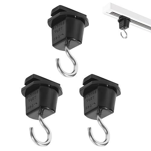 ブラック_3 Pispoer ダクトレール用吊りフック 照明器具配線 ショップライン 吊りフック 吊りフック ライテック ライティングレール用吊りフック オーデリック ライティングレール吊りフック