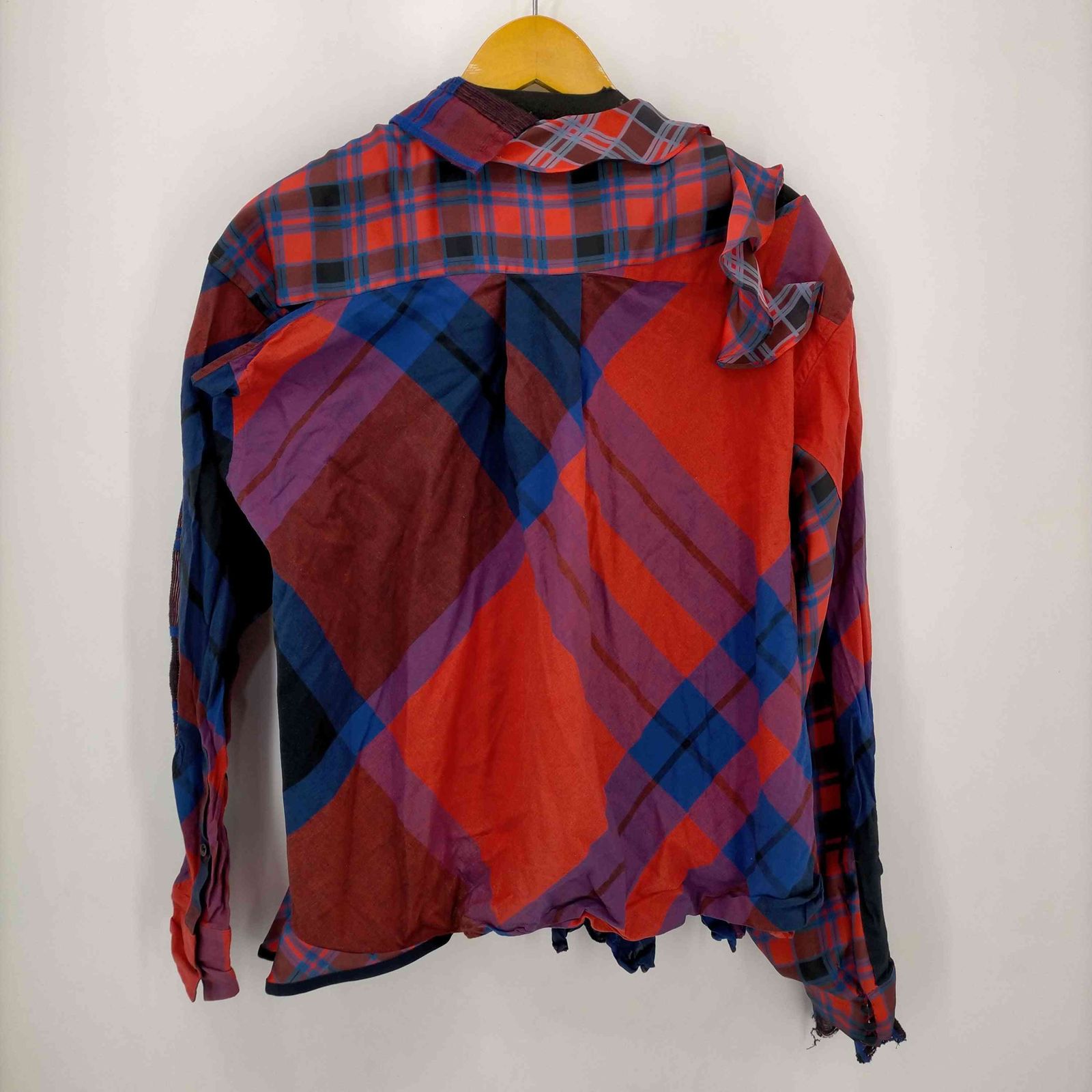 Sacai☆サカイ☆サイズ１☆チェックアシンメトリー☆新品同様 サカイ Sacai 18ss アシンメトリーチェックシャツ レディース