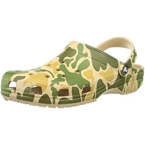 クロックス(crocs) クラシック プリンテッド カモフラージュ クロッグ 206454-2Y6 チャイ/タン 25.0cm