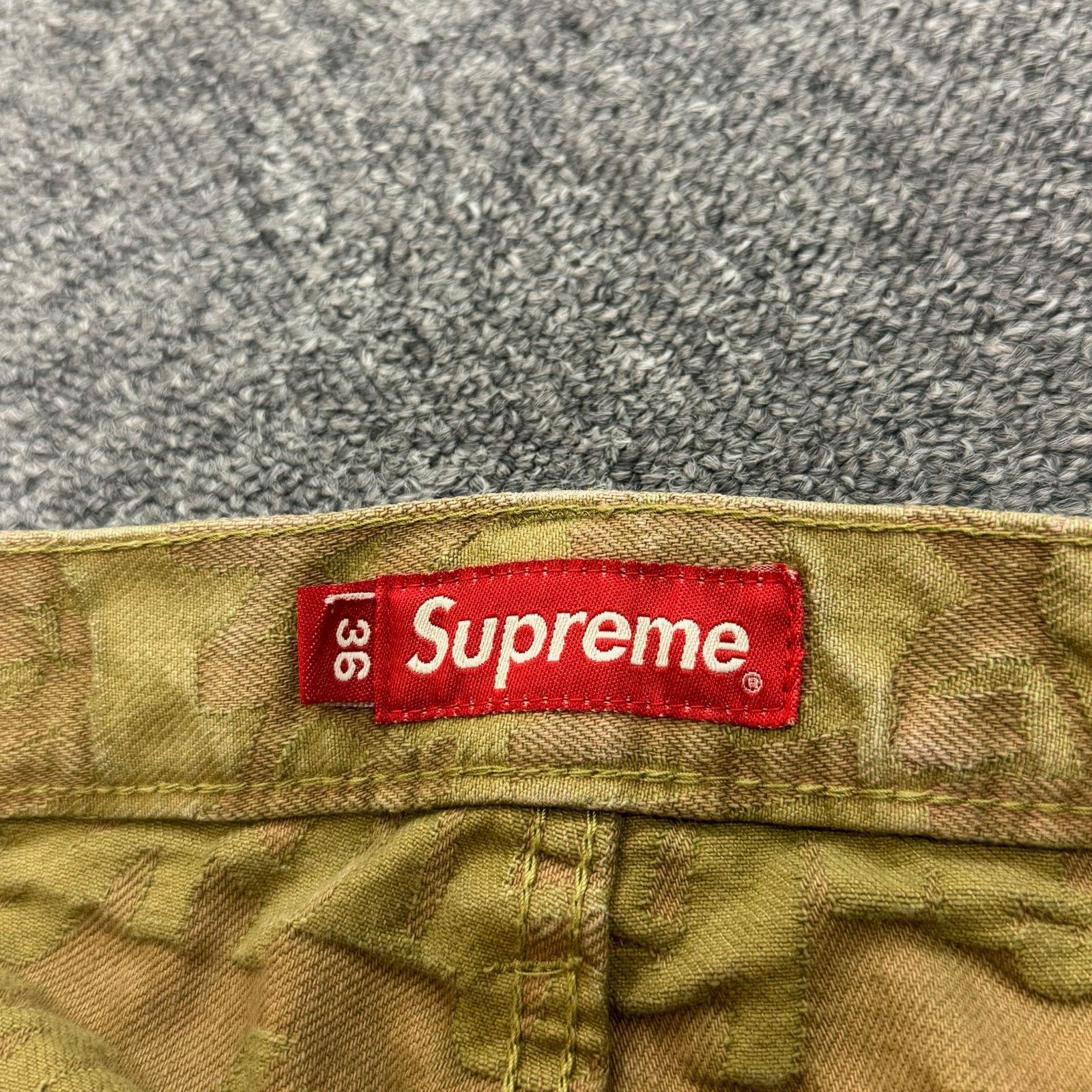 Supreme 22SS Fat Tip Jacquard Regular Jean ファットティップ 