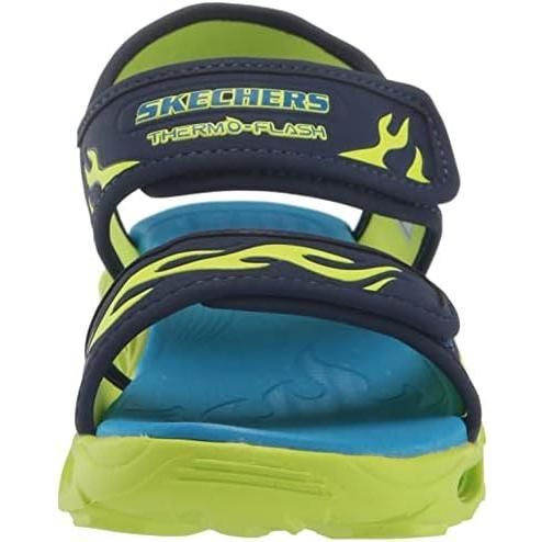 スケッチャーズ(SKECHERS) ジュニアストラップサンダル サーモフラッシュ ヒート タイド 400102L-NVLM ネイビー 20.0cm