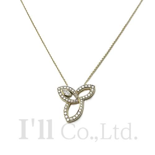 HARRY　WINSTON　ハリーウィンストン　リリークラスター　ネックレス　PEDYMQRFLC　750YG　ダイヤモンド　計約0.68ct　ブランドジュエリー　アクセサリー　ペンダント　Au750　K18YG　イエローゴールド　18金【68097】