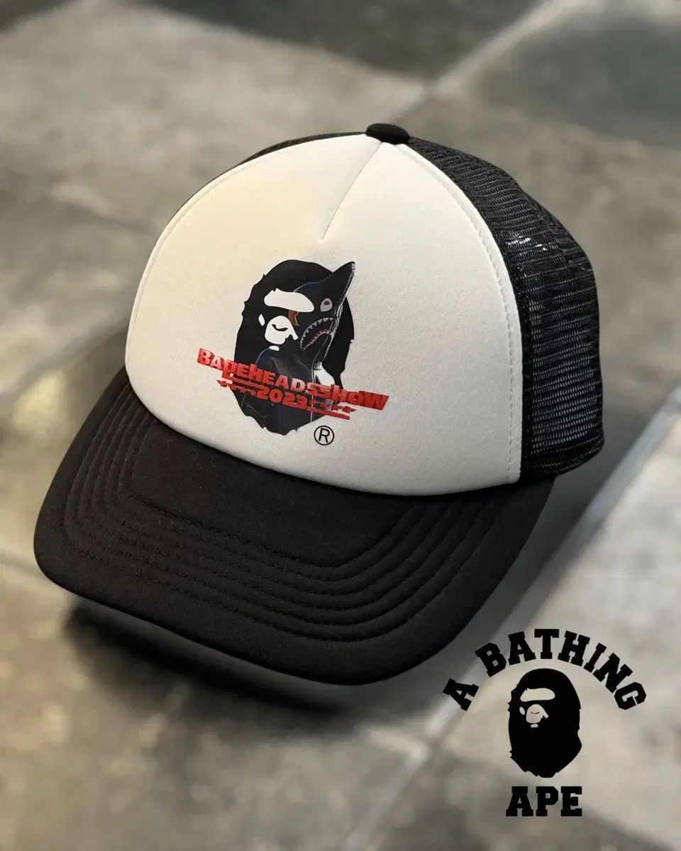 A BATHING APE アベイシングエイプ 30 記念日 ヘッドショー 記念 メッシュキャップ