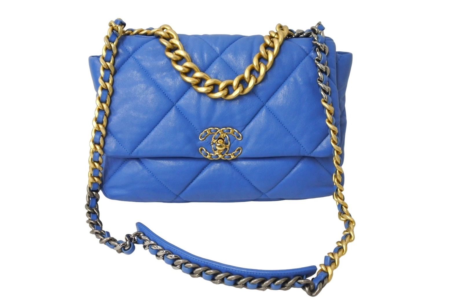 シャネル 19 マトラッセ ラムスキン 2way ショルダーバッグ CHANEL シャネル シャネル19 ディズマフ マトラッセ 2WAY