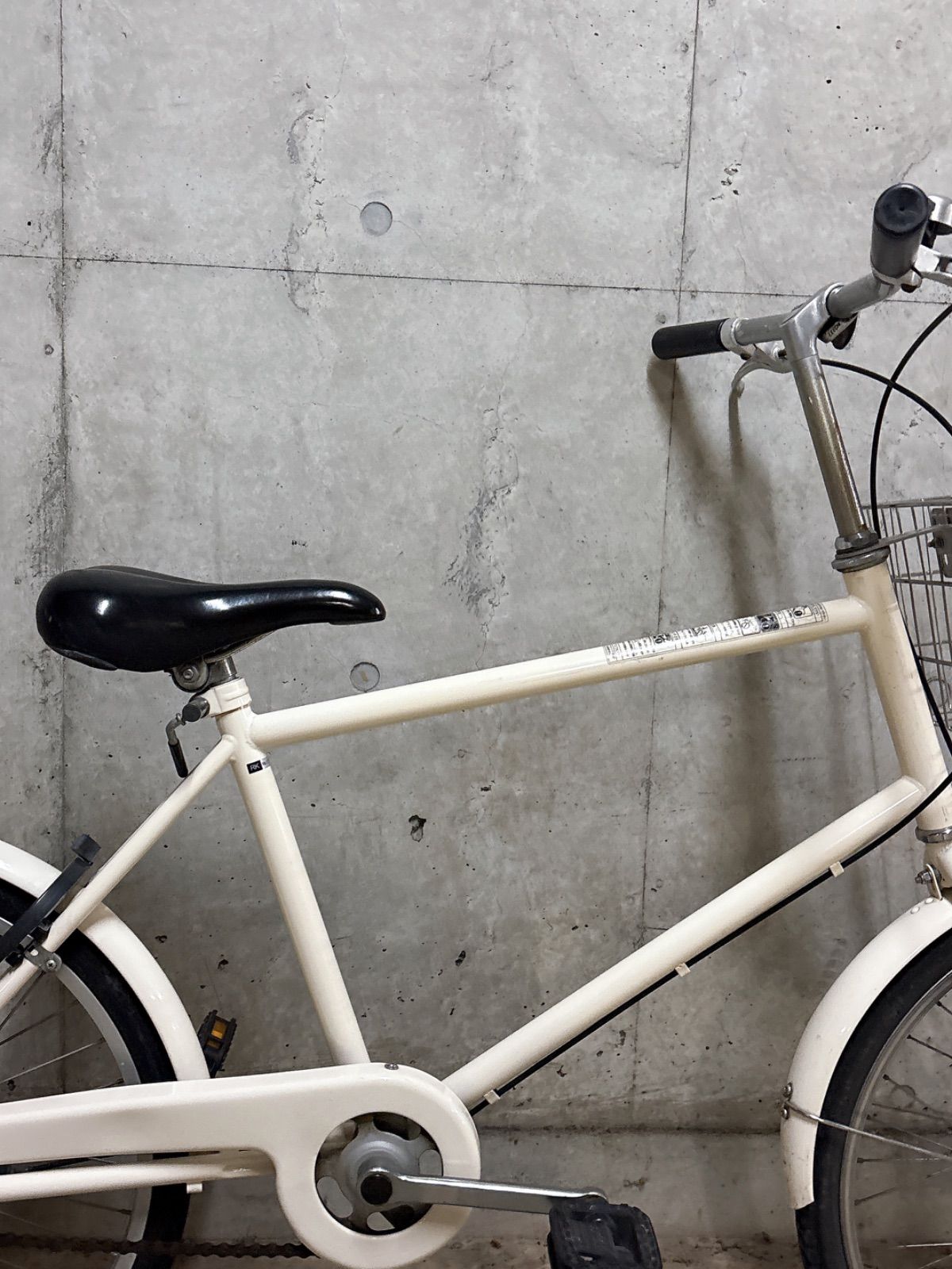 無印 20型 フル装備 自転車 オートライト／バスケット／後輪錠付