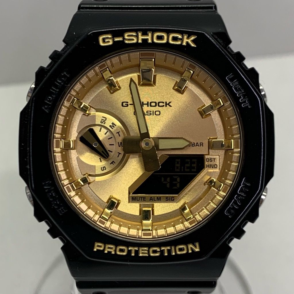 未使用 CASIO G-SHOCK ANALOG-DIGITAL 2100 Series GA-2100GB-1AJF ブラック ゴールド アナデジ  カシオ Gショック 黒金 腕時計 【X0295-001】□ - メルカリ