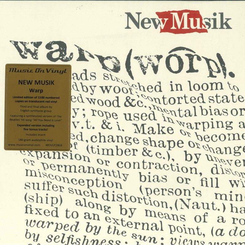 欧2LP New Musik Warp　(Red Vinyl) MOVLP2868 Music On Vinyl, Epic 未開封 /00520 New Musik - Warp - Vinyl, CD | Rough Trade - (Red | LP | x2