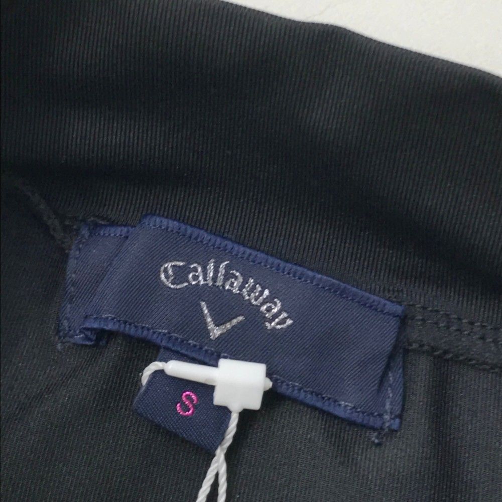 サイズ：S CALLAWAY キャロウェイ  ハイネック 半袖Tシャツ  ブラック系 [240101396636] ゴルフウェア レディース ストスト サイズ：S CALLAWAY キャロウェイ ハイネック 半袖Tシャツ