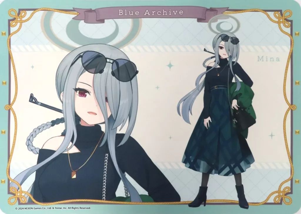 中古】卓上マット 近衛ミナ ラバーマット 「ブルーアーカイブ ～先生と