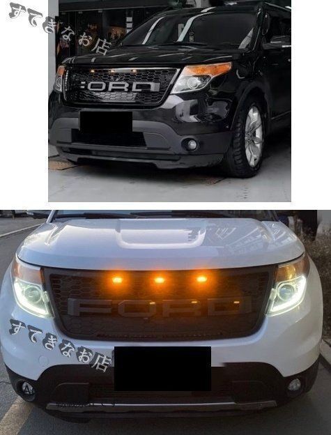 汎用 LED フロントグリル SUV用 カスタムパーツ 外装