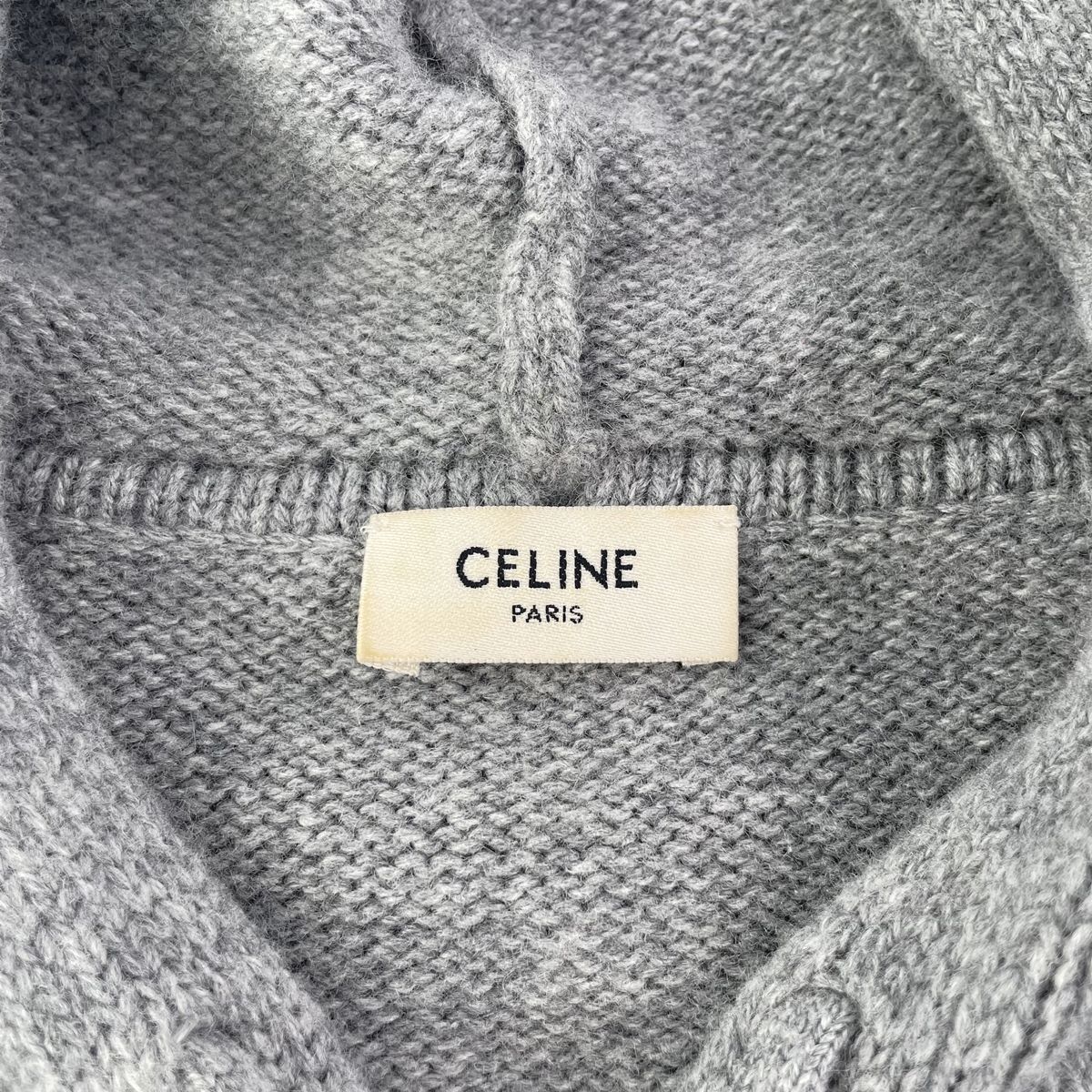 中古】 CELINE セリーヌ トリオンフ フード付き セーター / ウール 