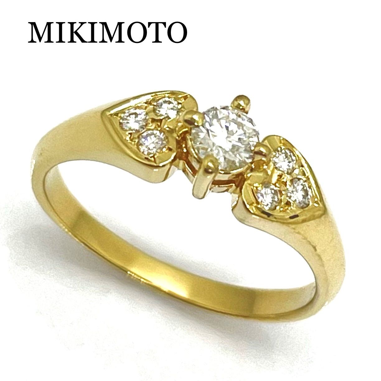 MIKIMOTO / ミキモト ダイヤリング K18YG 0.24ct 11号 - メルカリ