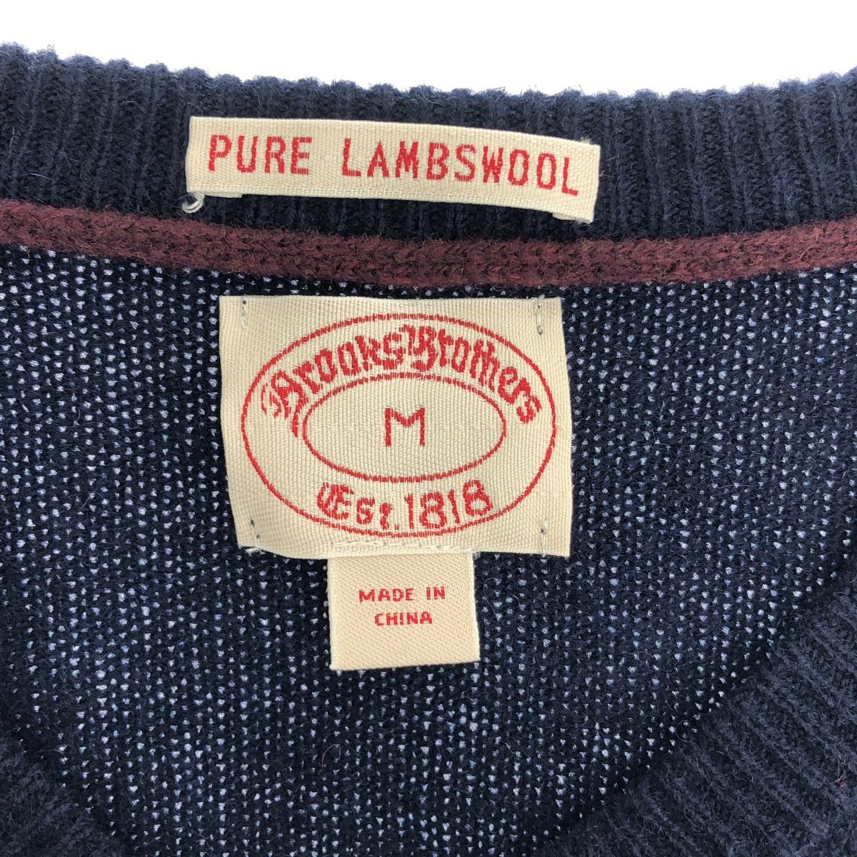 BROOKS BROTHERS / ブルックスブラザーズ | PURE LAMBSWOOL / ワン 