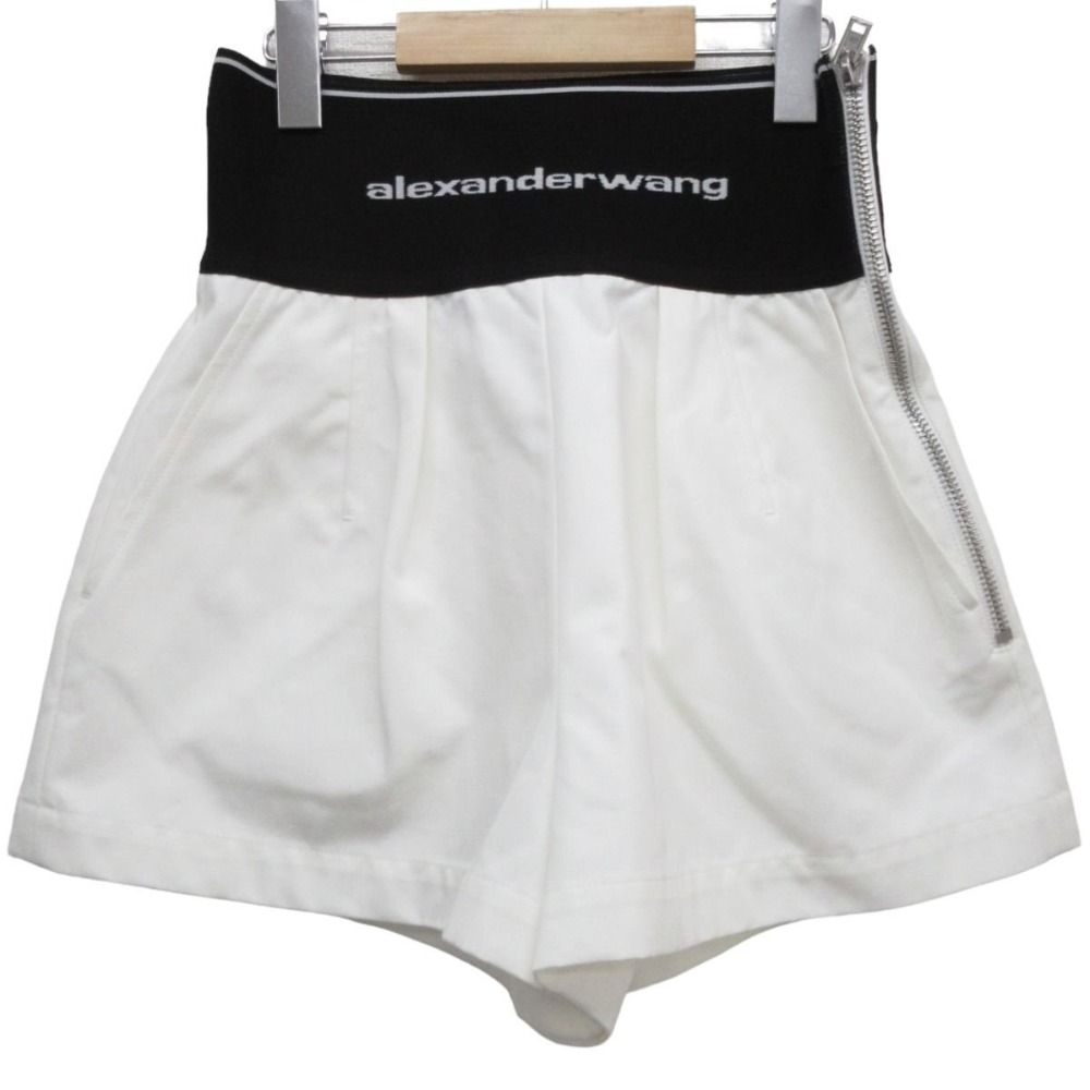 美品 Alexander Wang アレキサンダーワン ハイウエスト ロゴ ショート
