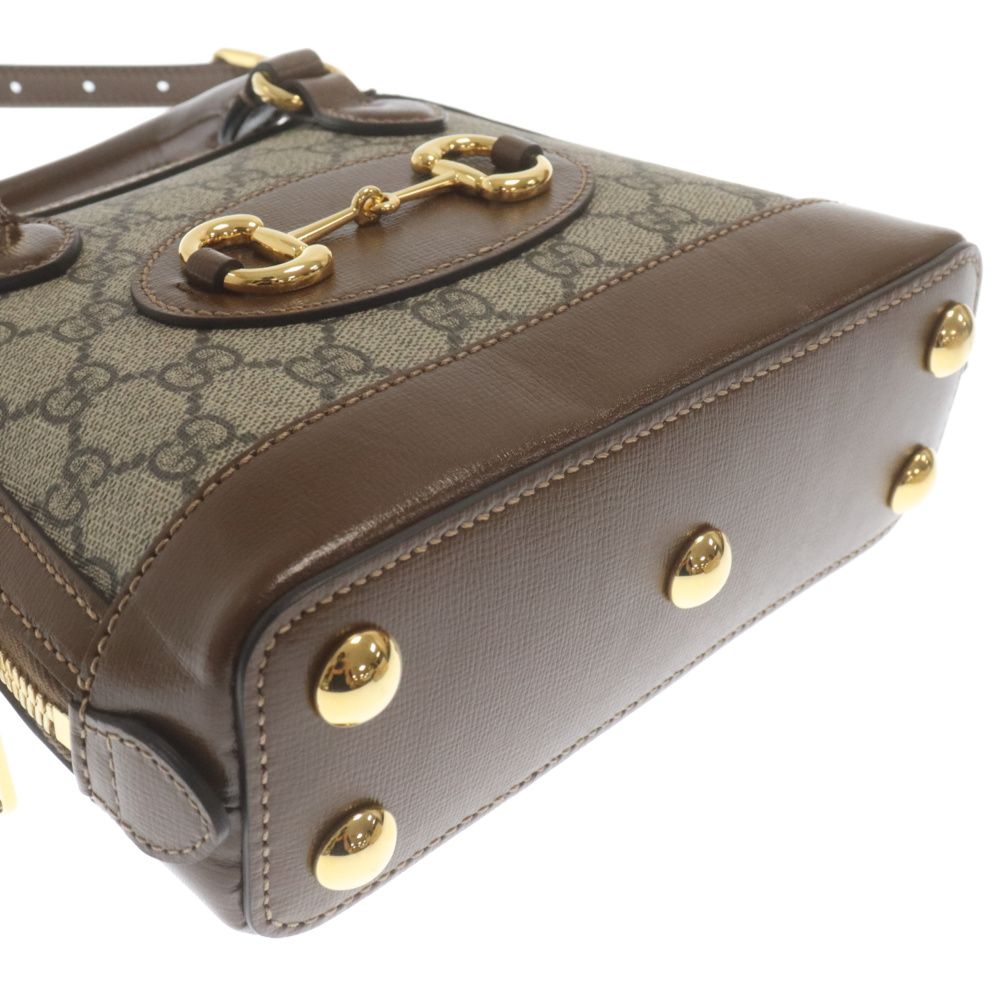 GUCCI (グッチ) 1955 ホースビット GGスプリーム ミニ トップ ハンドル  