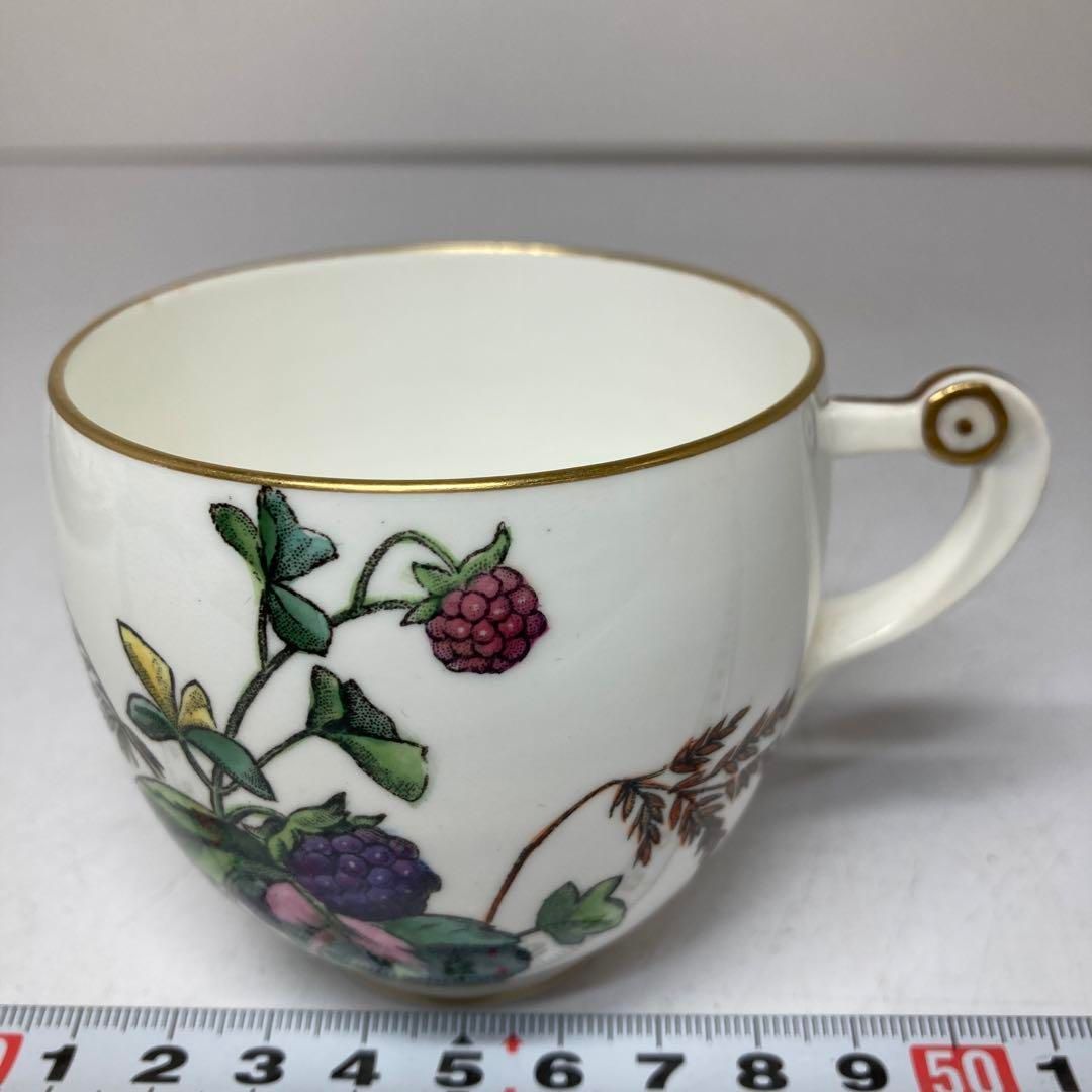 激 品 ミントン アンティークカップ＆ソーサー 東H 5 0527