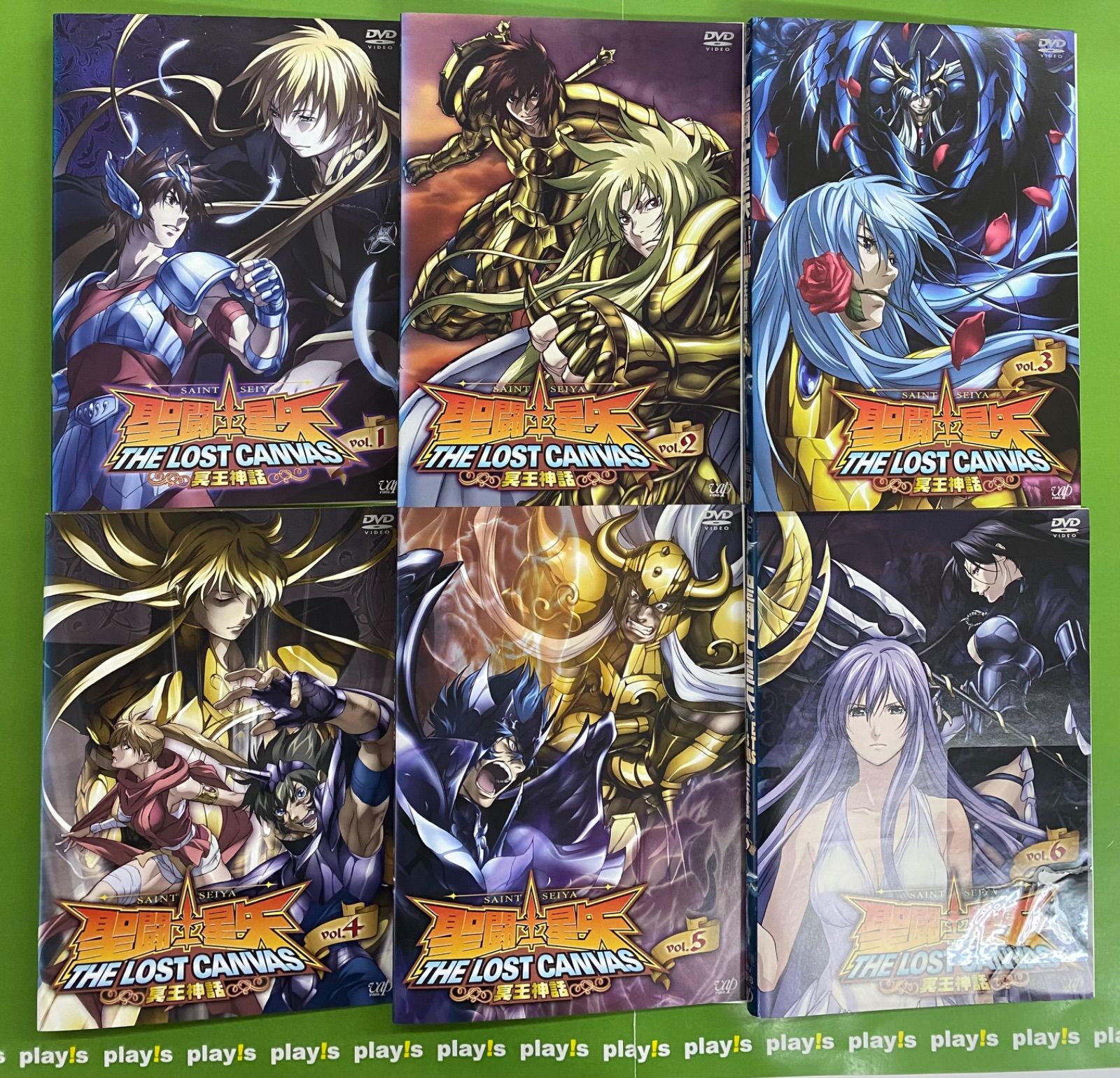 聖闘士星矢 THE LOST CANVAS 冥王神話 Vol.3 DVD [全6巻セット]聖