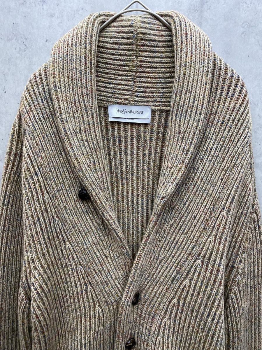 YVES SAINT LAURENT イヴサンローラン カーディガン sizeS|ベージュ ◆ ◎レディース