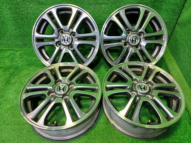 ホンダ HONDA 純正 N-BOX JF1 ホイール アルミ ガンメタポリッシュ 14インチ 4.5J 4穴 4本 100 40