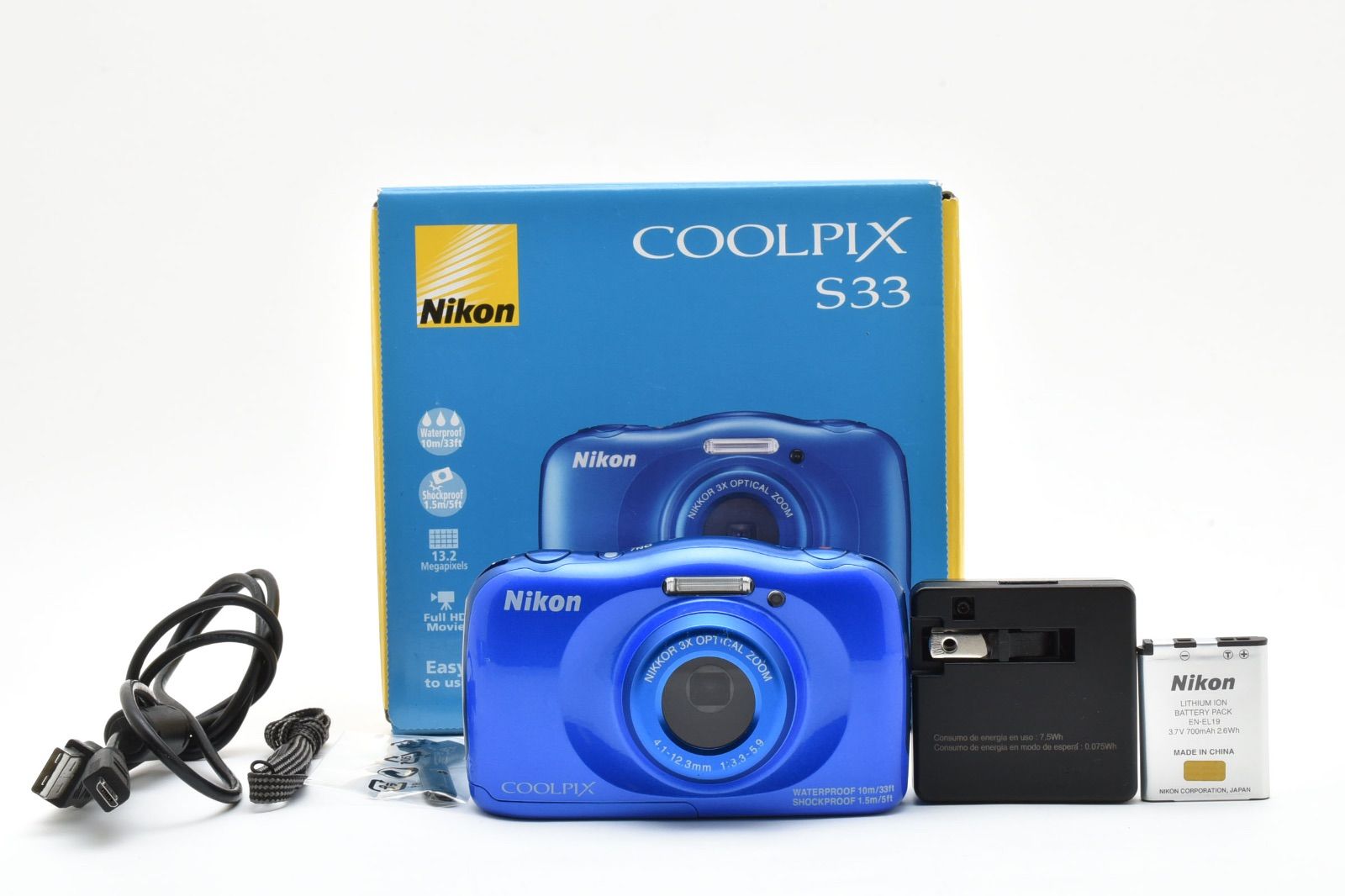 『美品』Nikon COOLPIX S33コンパクトデジタルカメラ 美品】 ニコン Nikon COOLPIX S33 コンパクトデジタルカメラ 【公式通販】