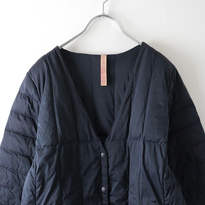 粧う YOSOOU ヨソオウ Vネックダウンジャケット 3/ネイビー アウター