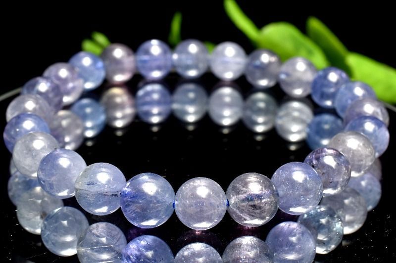 １点物 高品質 マルチカラー タンザナイト 7.5mm ブレスレット パワーストーン 天然石 _MA9917