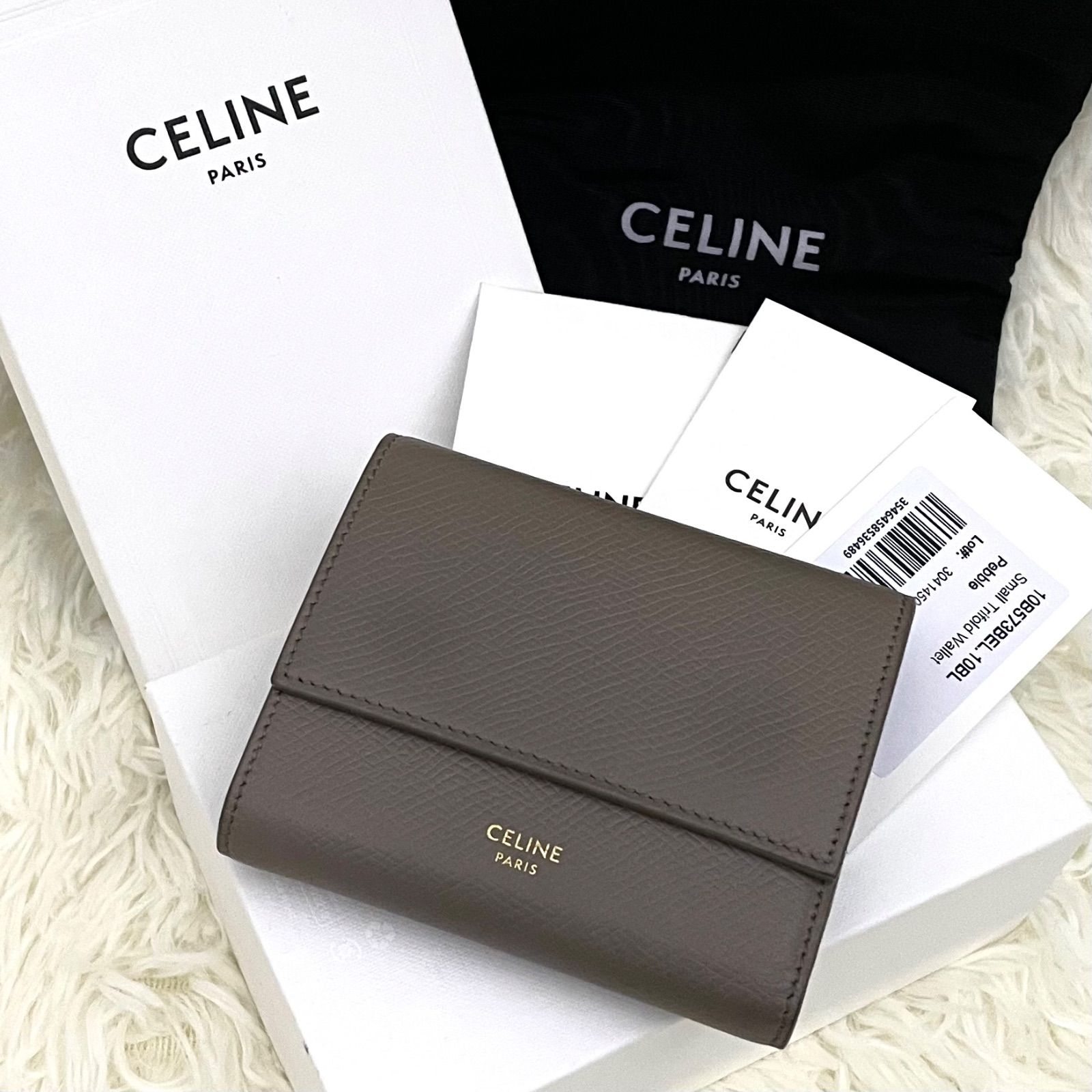極美品】CELINE/セリーヌ スモールトリフォールドウォレット