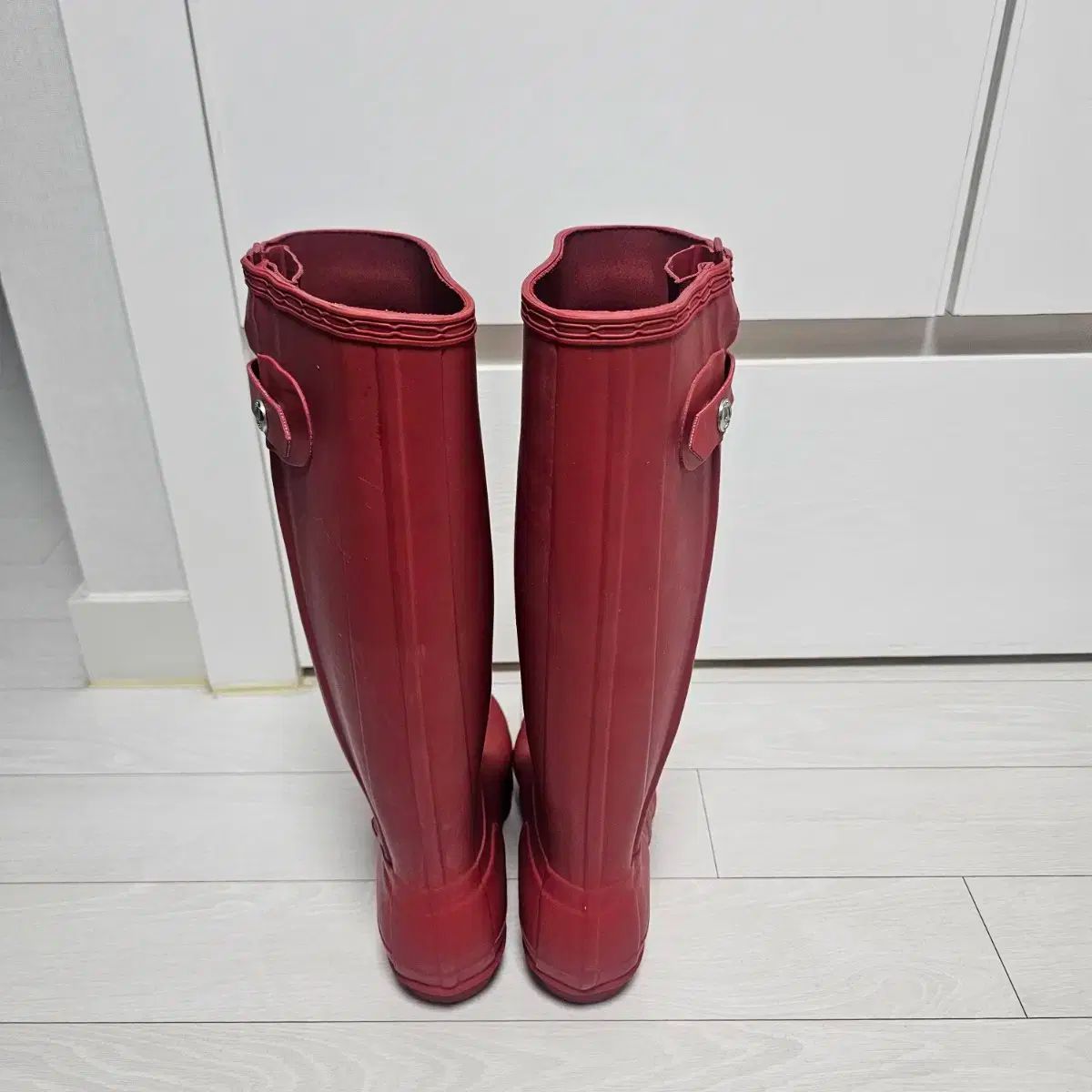 HUNTER ロング レインブーツ レッド ヨーロッパ 36