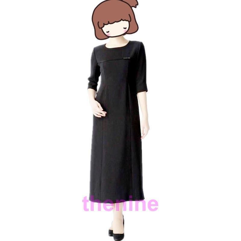 ブラックフォーマル喪服スーツ入学式SMLママスーツオールシーズンロング丈レディース礼服卒業式ZYL036 入荷
