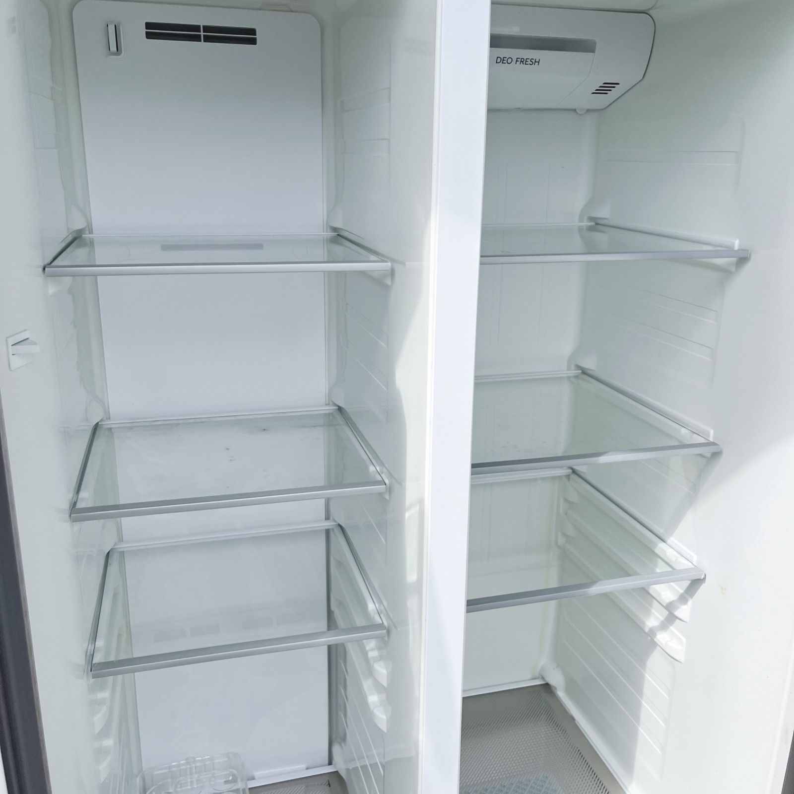 145取付無料！AQUAスタイリッシュシルバーパノラマオープン475L大型冷蔵庫 145取付無料！AQUAスタイリッシュシルバーパノラマオープン475L大型冷蔵庫