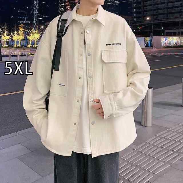 爆買い，お得 [5XL] メンズ ファッション 服 男性用 オシャレ シンプル 大人 かっこいい 大きいサイズ ストリート 紳士服 ジャケット 春秋 シャツ 襟 カジュアル サマー その他