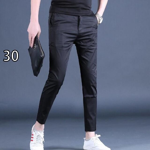[30]メンズ ファッション 服 オシャレ シンプル 大 かっこいい 大きいサイズ ストリート 紳士服 夏 冷感 カジュアル パンツ 九分丈 スリムフィット フット 薄型