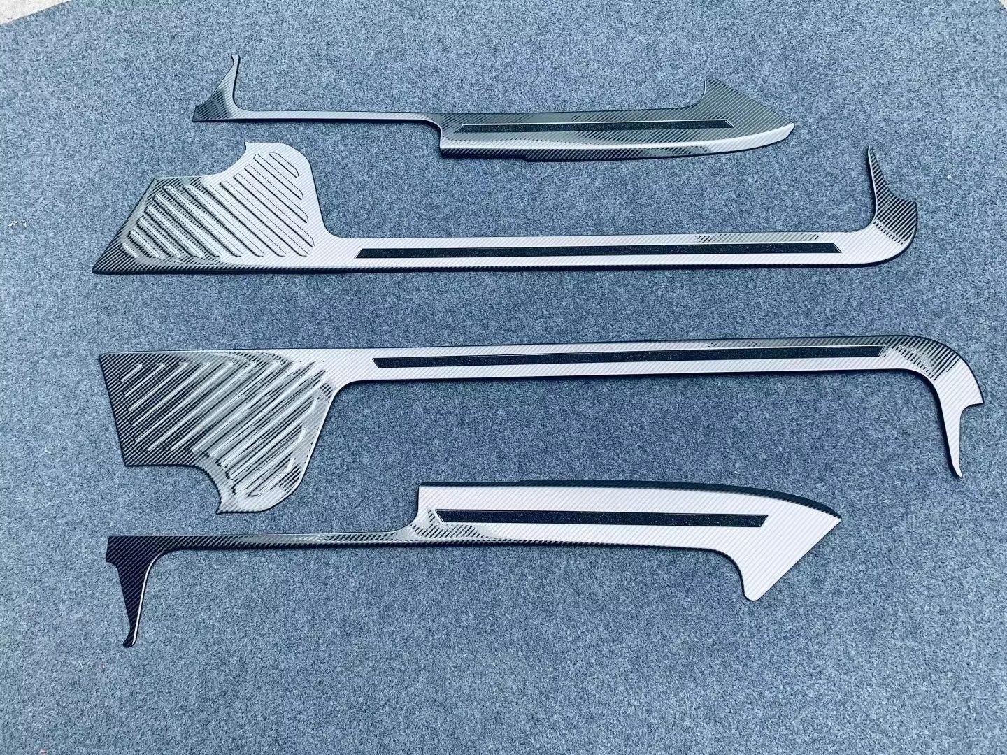 レクサス LM300h LM500h 用 ステンレス スカッフプレートカバー 内側用 4P 3色可選