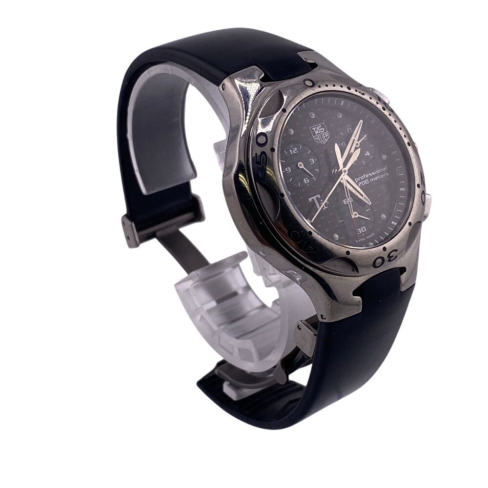 TAG Heuer タグ ホイヤー キリウム ブラックカーボン文字盤 クロノ
