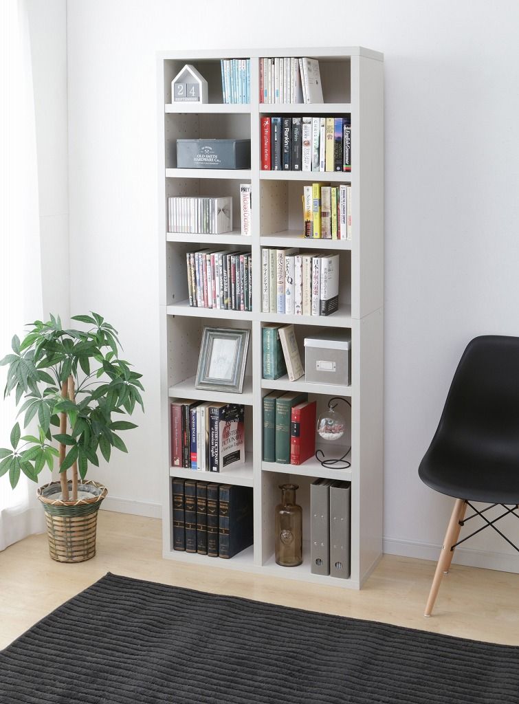 アイリスオーヤマ 本棚 ラック コミックラック 可動棚付き オフホワイト 幅73cm BKSW-1875 IRIS OHYAMA MARWIL-DEMENAGEMENTS_CH