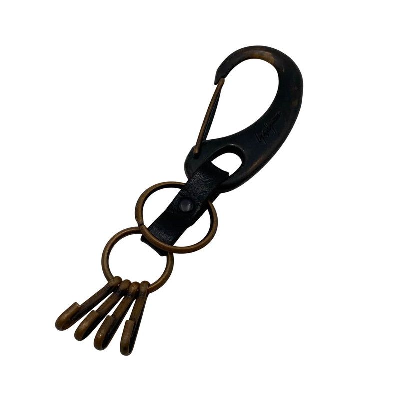 ヨウジヤマモト　カラビナ　キーリング　箱付　yohji yamamoto 中古品】Yohji Yamamoto ヨウジヤマモト カラビナ キーホルダー