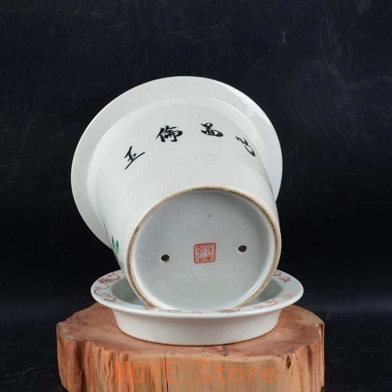 パステル錦鶏牡丹花鳥紋鉢 花鉢盆栽 小品盆栽鉢 大品盆栽鉢 パステル錦鶏牡丹花鳥紋鉢 花鉢盆栽 小品盆栽鉢 大品盆栽鉢