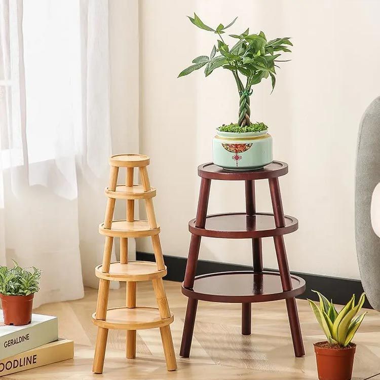 2個 スツール 木製 組立式 フラワースタンド 花台 プランタースタンド dショッピング |プランタースタンド プランターベース M 高さ65×直径
